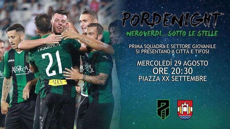 Pordenone Calcio: “Neroverdi...sotto le stelle“, il 29 agosto in piazza XX settembre la presentazione ufficiale