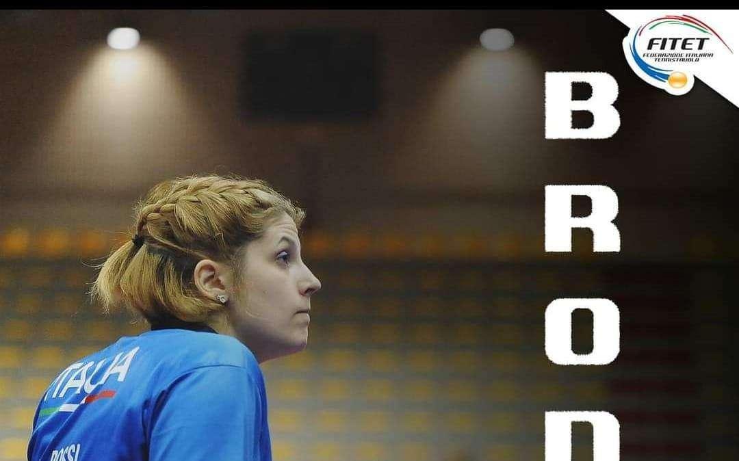 Tennistavolo: bronzo per Giada Rossi agli "open a Platja D’Oro"