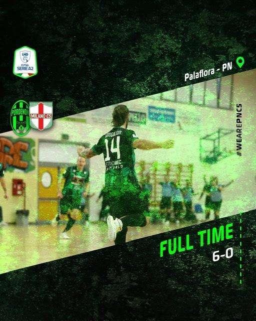 Calcio a 5: Pordenone C5, gran debutto in un Palaflora gremito di sostenitori neroverdi