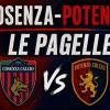 Cosenza-Potenza 1-2, le pagelle: Bura eroe allo "Scida", Cucchietti salva i rossoblù
