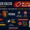COPPA ITALIA FRECCIAROSSA ASCOLI–POTENZA: BIGLIETTI SETTORE OSPITI IN VENDITA