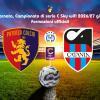 POTENZA-CATANIA, le formazioni ufficiali