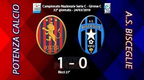 Potenza-Bisceglie: 1-0...il tabellino della gara...