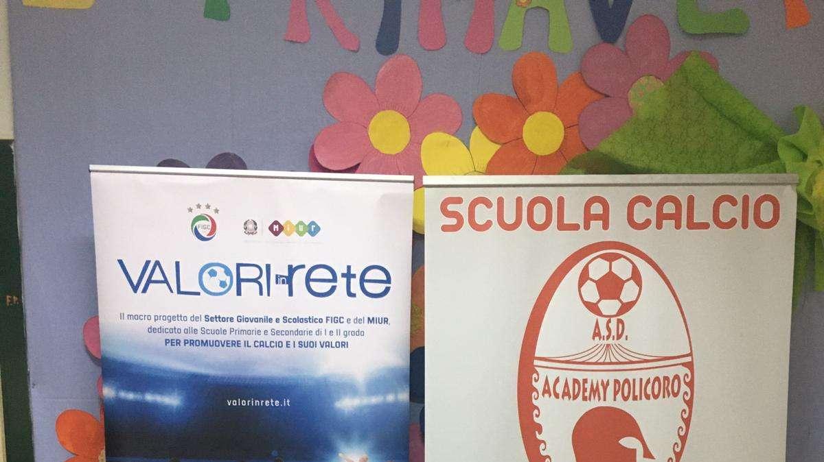 C.S. AZ PICERNO-ACADEMY POLICORO: AL VIA PROGETTO "VALORI IN RETE" - "UNODUE...CALCIA"
