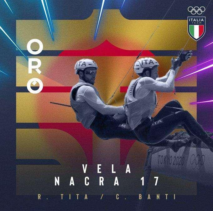  Tokyo 2020, Tita e Banti medaglia d'oro nella vela 