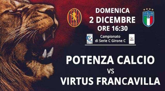 Potenza-Virtus Francavilla, al via la prevendita