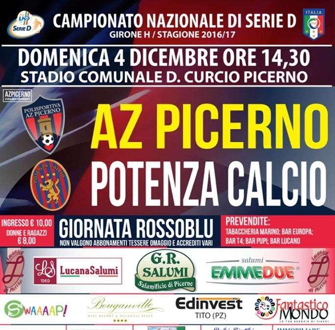 Picerno, con il Potenza la Giornata Rossoblu...