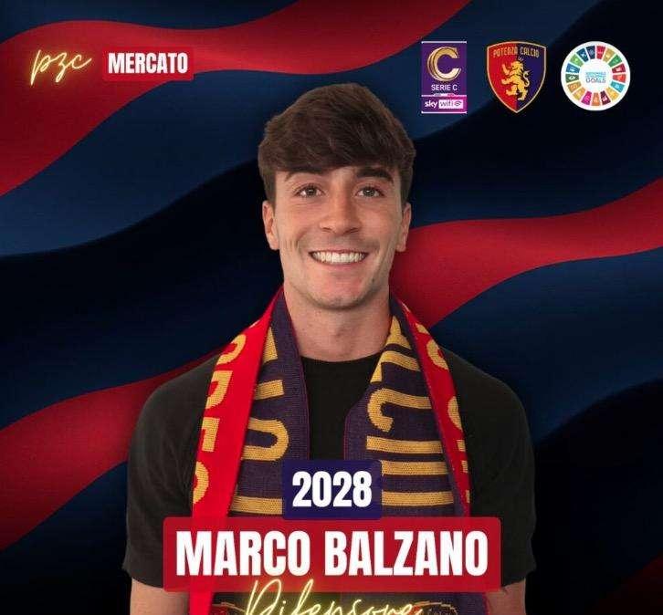 Potenza, ufficiale il difensore Marco Balzano