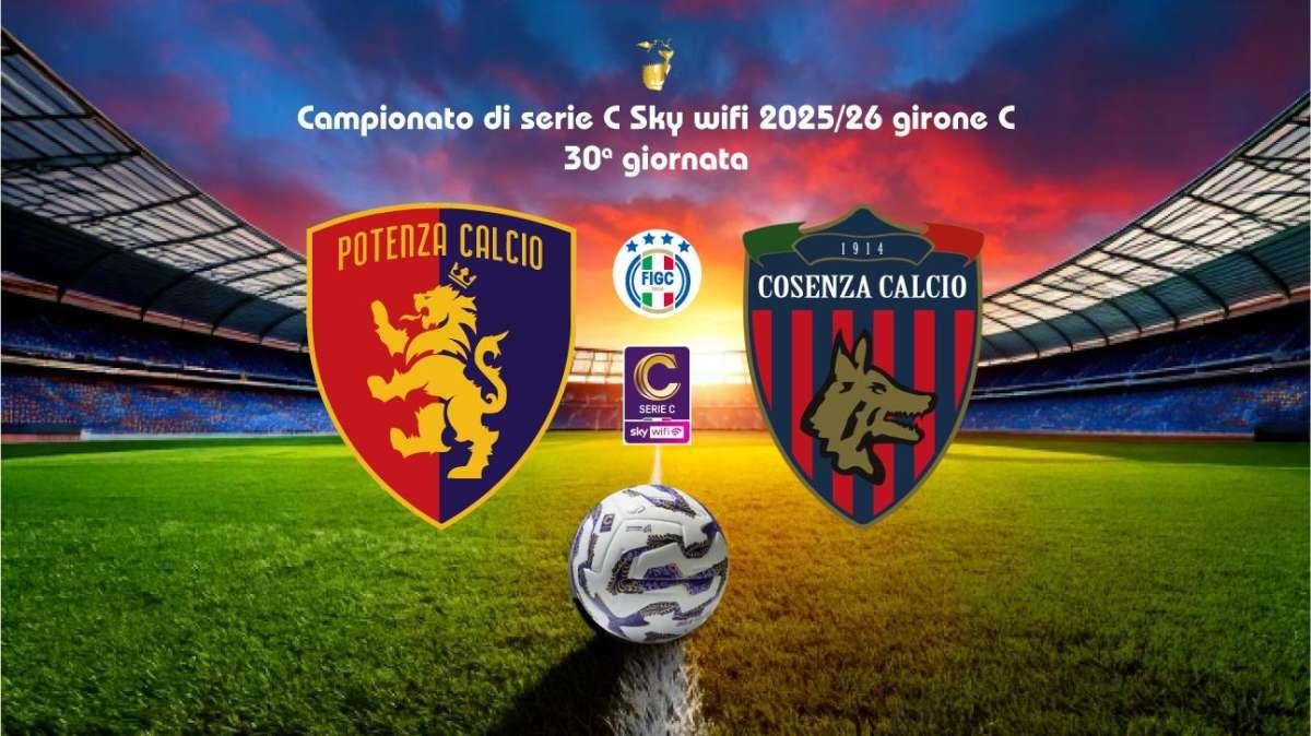 Potenza-Cosenza 1-4. Rossoblù spenti e deludenti