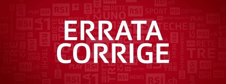 "ERRATA CORRIGE".