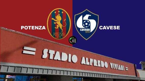 Potenza - Cavese, le formazioni
