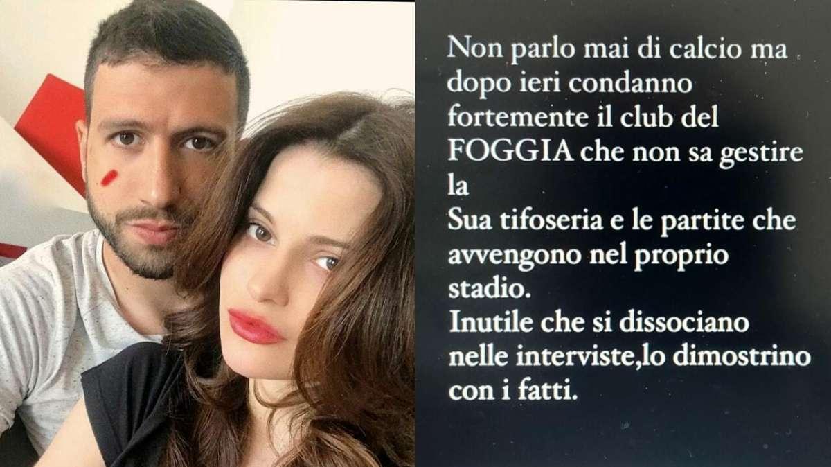 Elettra Goretti compagna Iemmello: "Ieri sera nostra figlia ha dovuto vedere il padre essere minacciato più volte di morte"