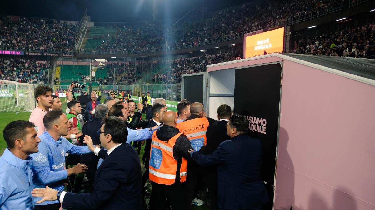 Otto DASPO dopo la rissa in tribuna durante Palermo-Catanzaro