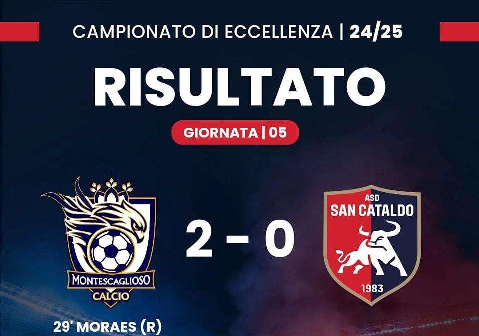 Eccellenza Lucana, nel big match di giornata il Montescaglioso batte il San Cataldo