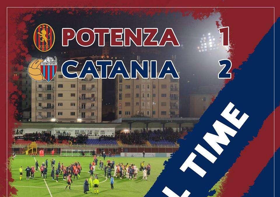 Potenza-Catania 1-2, il tabellino