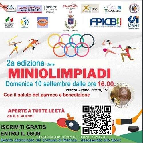 A Potenza in Piazza Albino Pierro tutto è pronto per le Miniolimpiadi