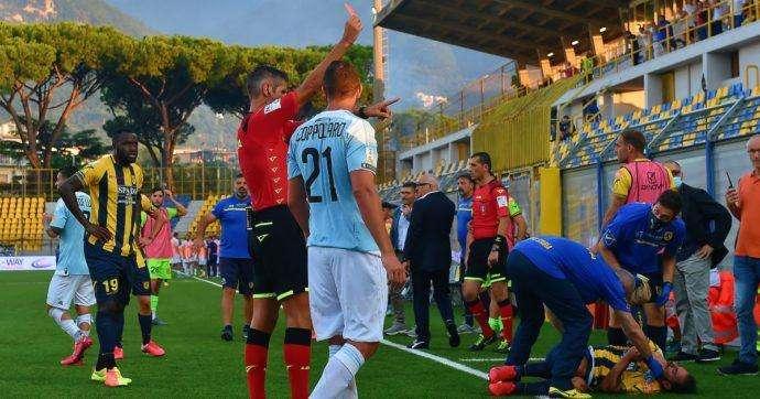 Juve Stabia-Entella finisce in rissa e a cazzotti