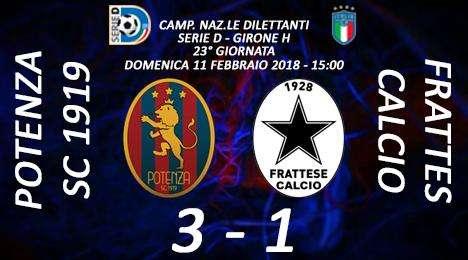 Potenza-Frattese: 3-1... il tabellino del match