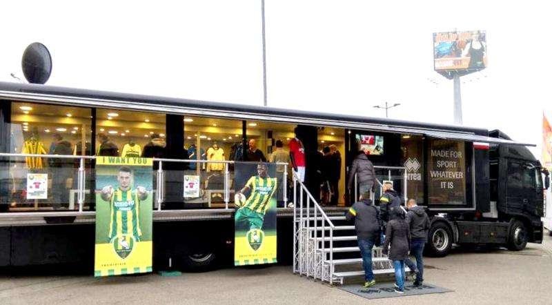 Il Truck Errea in arrivo a Picerno...