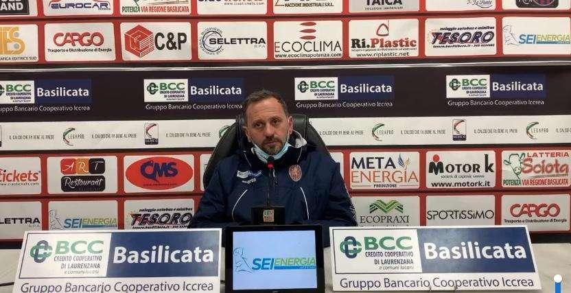 Potenza, mister Gallo: "Abbiamo vinto uno scontro diretto con tante insidie, è stata una partita complicata"