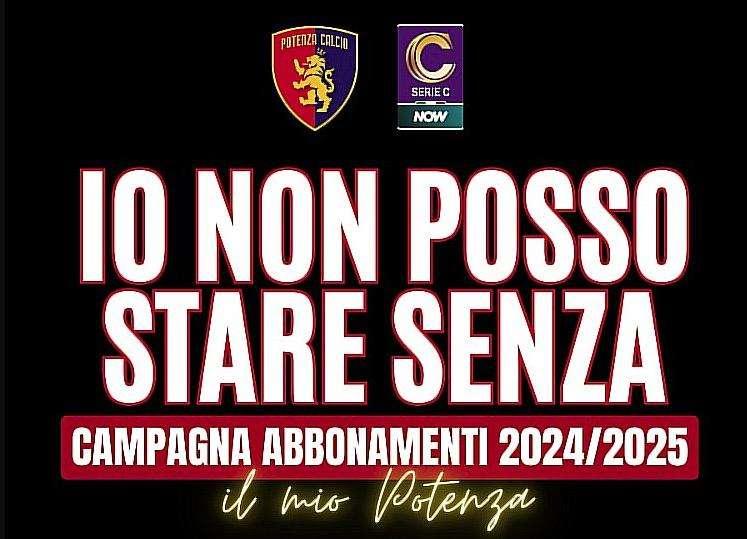 Il Potenza lancia la campagna abbonamenti per la stagione 2024/2025