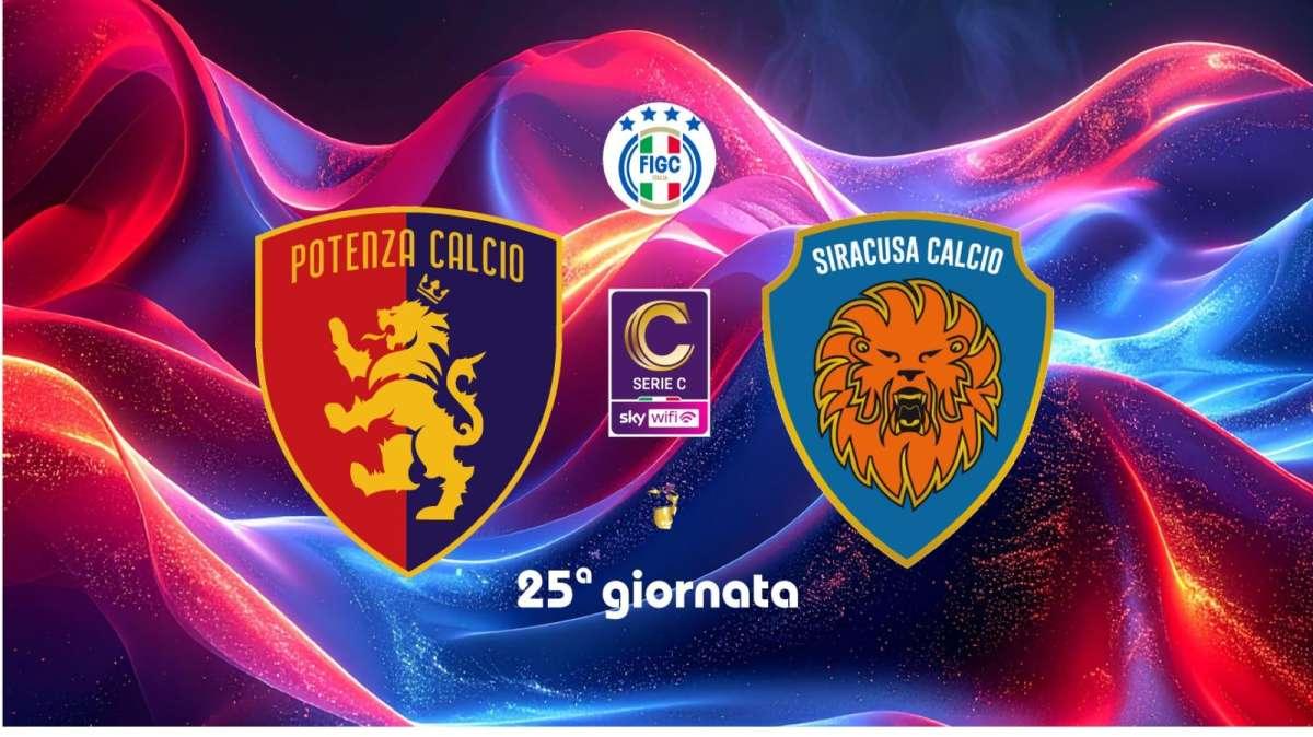 POTENZA-SIRACUSA, le formazioni ufficiali