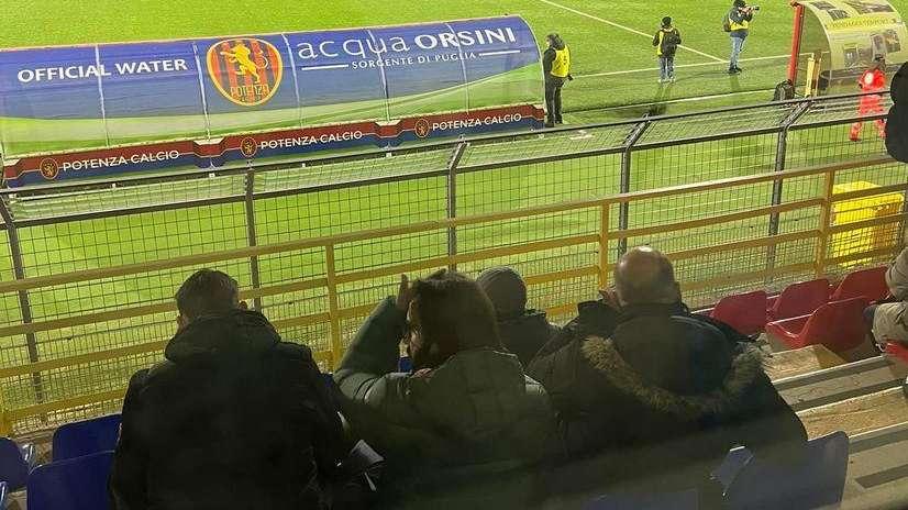 Il presidente del Lavello Caputo era presente oggi al "Viviani" per assistere al match tra Potenza e Foggia