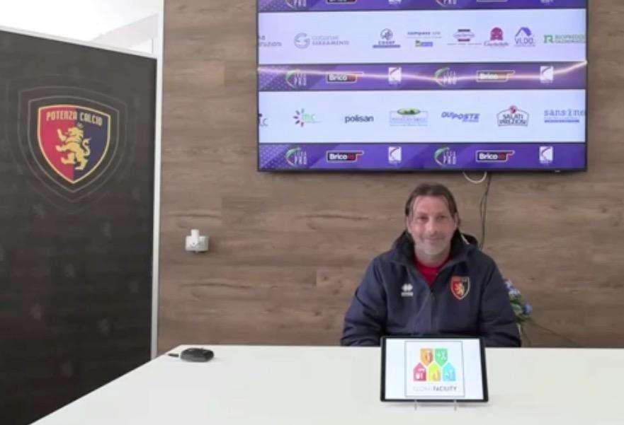 Potenza, mister Raffaele: "Bisogna avere la tranquillità del gioco e la ferocia di fare risultato"