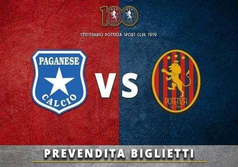Disponibili i biglietti per Paganese-Potenza... 