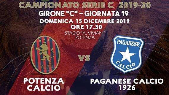 Dalle 16:00 sarà aperta la prevendita per Potenza-Paganese