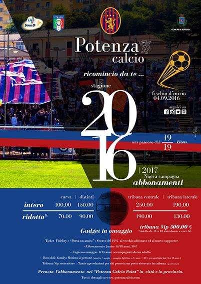 Potenza, parte la campagna abbonamenti