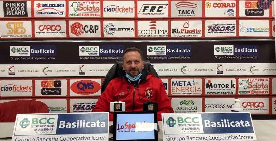 Potenza, mister Gallo: "Grande soddisfazione, ho percepito dal primo giorno quanto fosse importante il Potenza Calcio per Potenza"