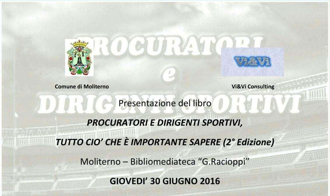 Il 30 giugno a Moliterno Luis Vizzino presenterà il suo libro...