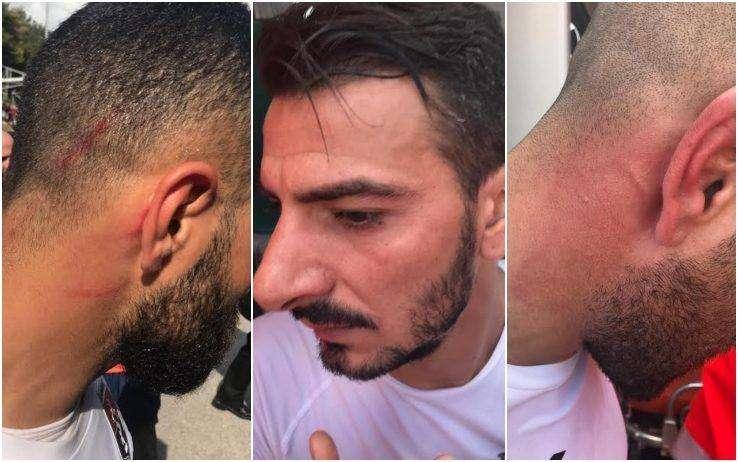 Al termine del primo tempo di Picerno-Taranto scoppia la gazzarra...