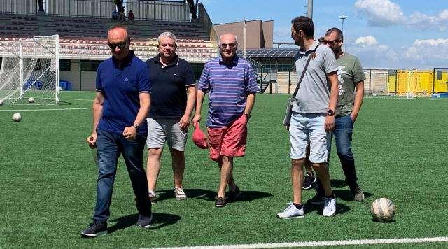 Picerno, patron Donato Curcio fa visita alla squadra