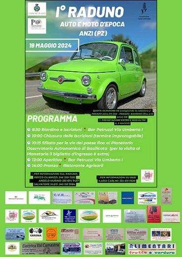 Domenica ad Anzi andranno in scena auto e moto d'epoca