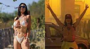 La Salernitana si salva e la pornostar si spoglia in strada e resta in topless