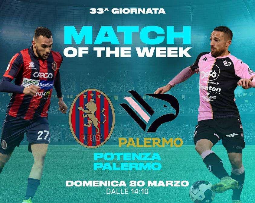 Serie C, il Match of The Week della 33esima giornata di Eleven Sports sarà Potenza-Palermo