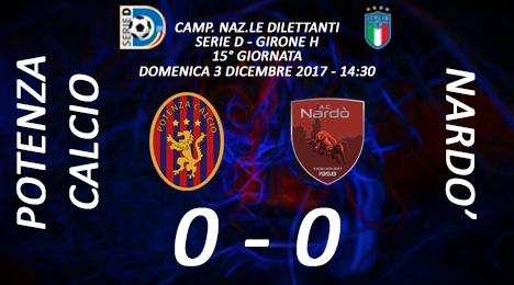 Potenza-Nardò: 0-0... il tabellino del match