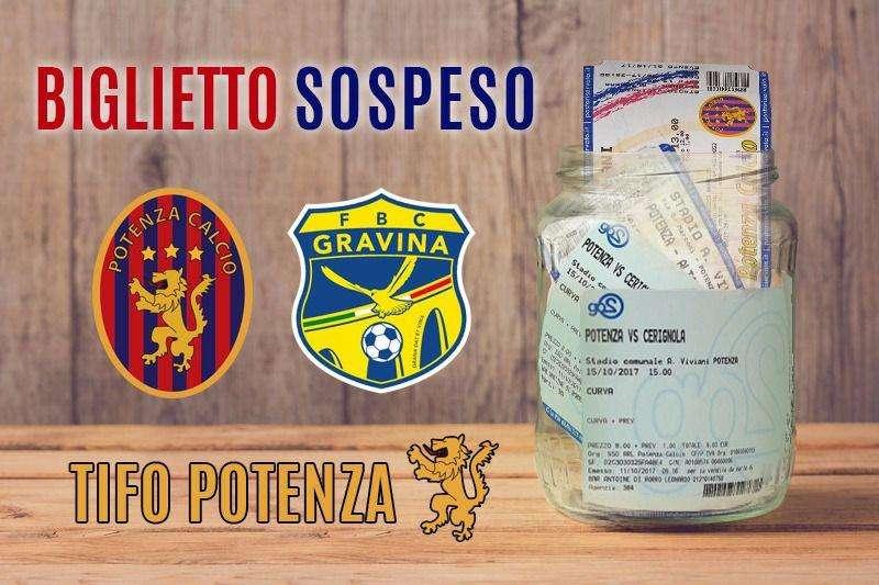 Per il match con il Gravina torna il "Biglietto Sospeso"...