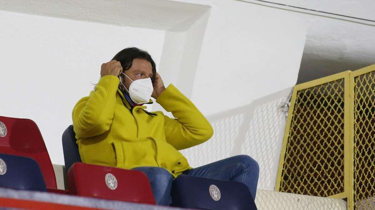 Oggi il presidente Caiata in vista del match con il Foggia ha "caricato" i suoi calciatori