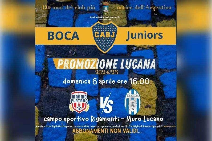 Promozione Lucana: anche la Murese domani renderà omaggio al Boca Juniors, ecco perchè