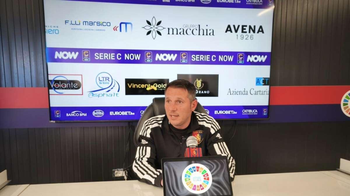 Mister De Giorgio: "Con il Catania gara suggestiva, in palio una posizione di classifica importante"