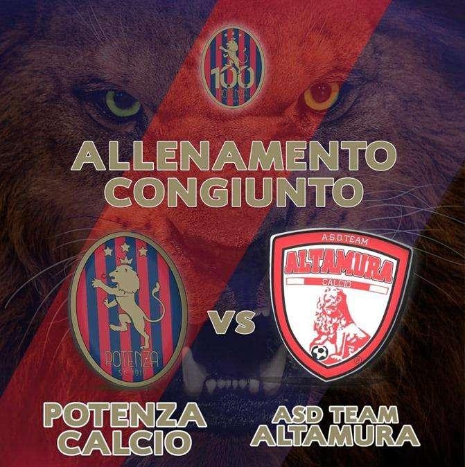 Domenica allenamento congiunto tra Potenza e Altamura...