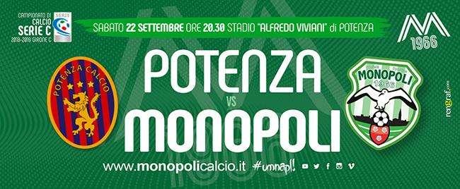 Potenza-Monopoli, i convocati dei biancoverdi