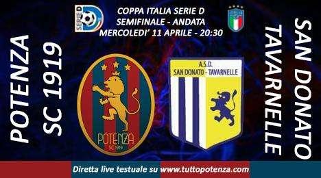 Live TTP Potenza-San Donato Tavarnelle: 1-1 (finale)