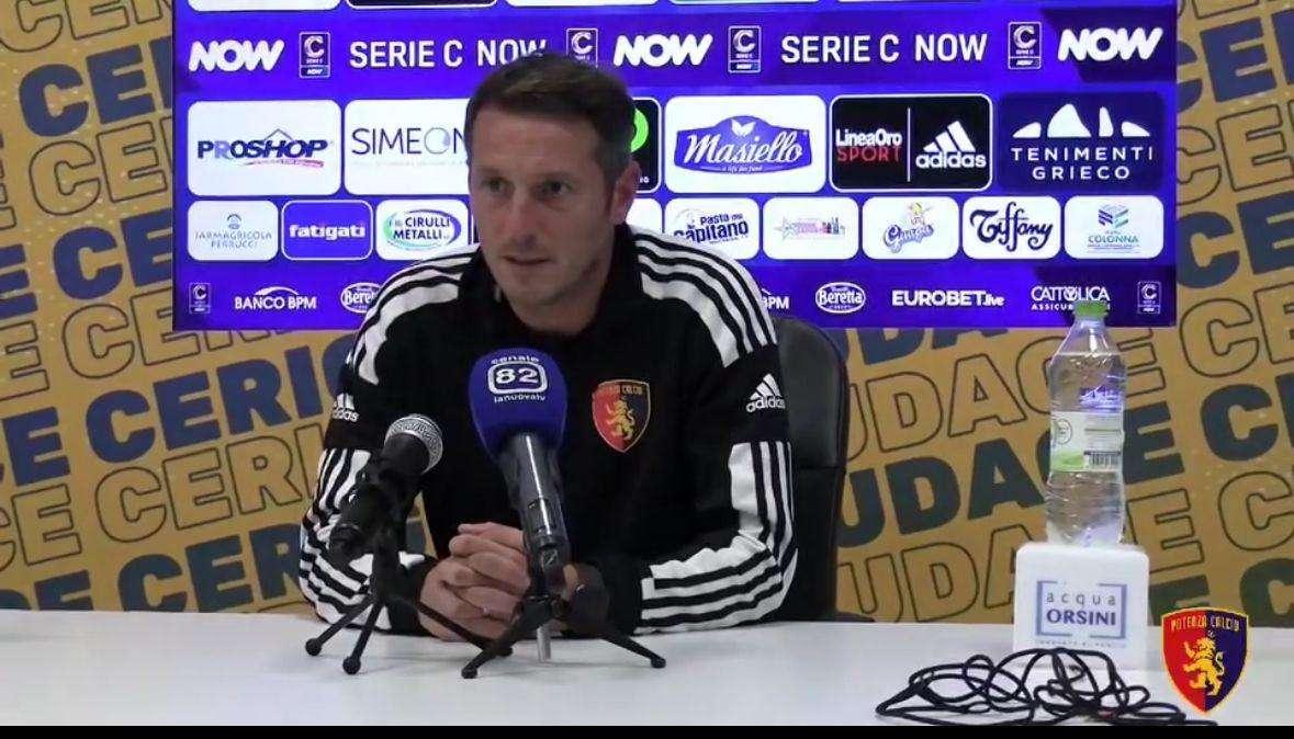 Potenza, mister De Giorgio: "Dedichiamo la vittoria ai nostri tifosi"
