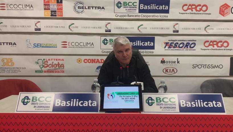 Potenza, mister Somma: "Abbiamo fatto un errore di troppo sotto porta, ma questa è stata una gran bella partita"