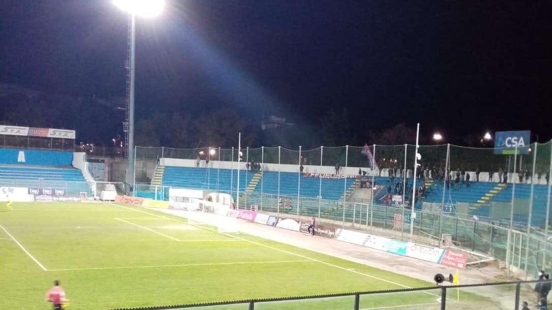 Tifosi rossoblu ad Andria