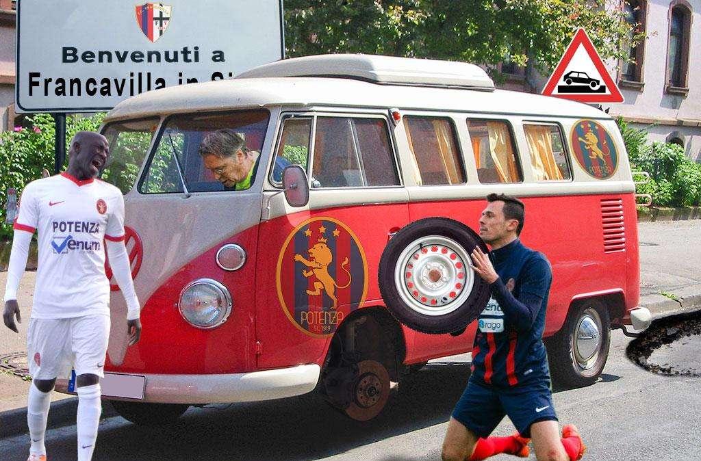 Il Potenza "buca" la trasferta di Francavilla Sul Sinni...